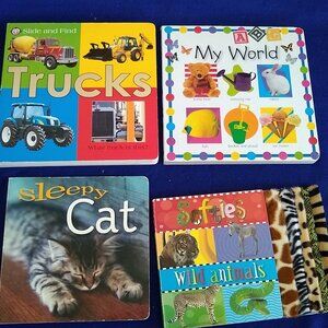 Softies Wild Animals, Sleepy Cat, Trucks, My World x 4